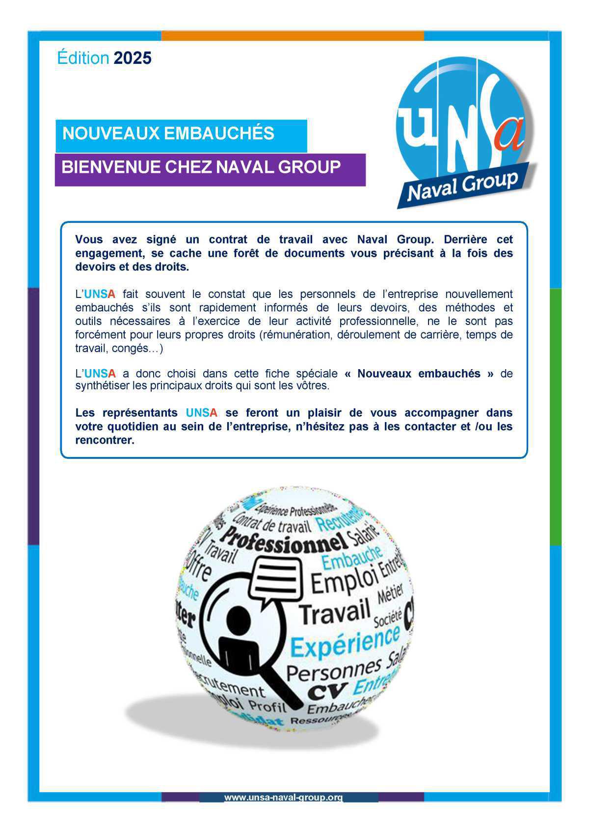 La lettre de l’UNSA Naval Group - Nouvel embauché La lettre de l’UNSA Naval Group - Nouvel embauché
