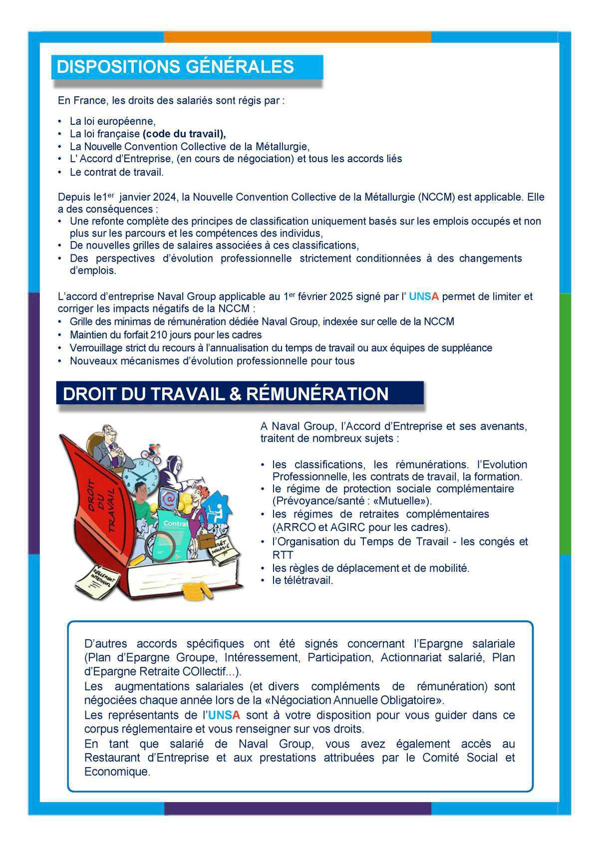  La lettre de l’UNSA Naval Group - Nouvel embauché