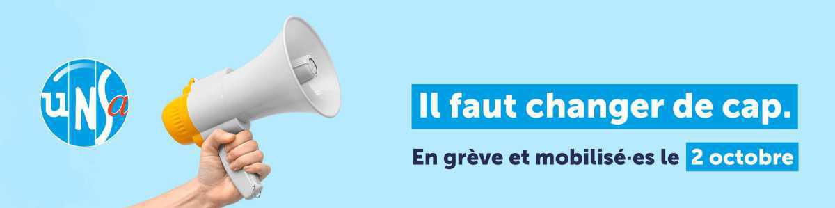 Communiqué UNSA - journée de mobilisation du 2 octobre