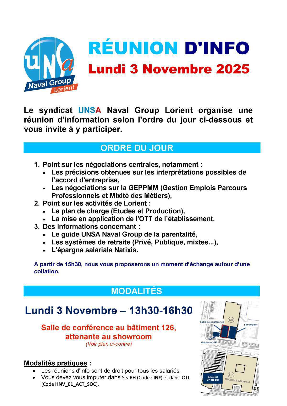 RÉUNION D’INFORMATION - Lundi 3 novembre 2025 de 13h30 à 16h30