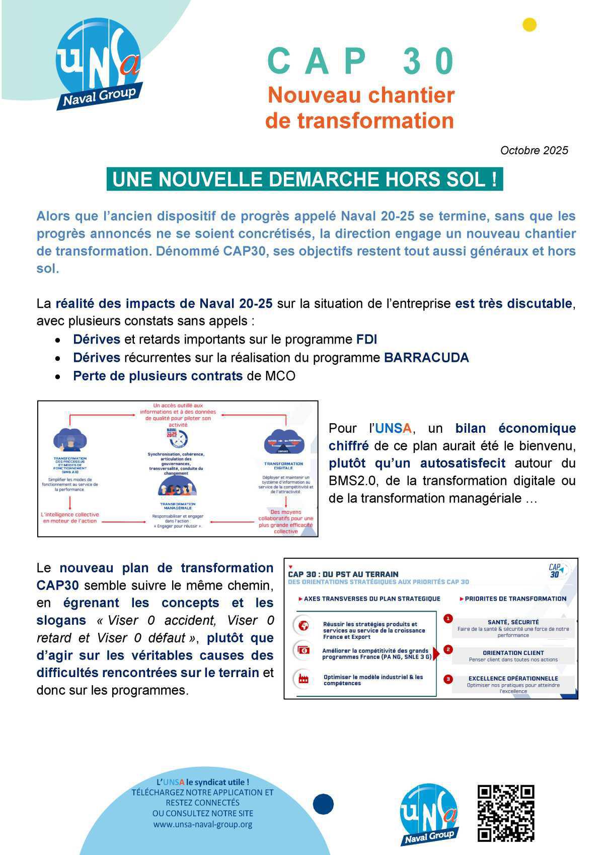 CAP 30- Nouveau chantier de transformation - Octobre 2025 CAP 30- Nouveau chantier de transformation - Octobre 2025