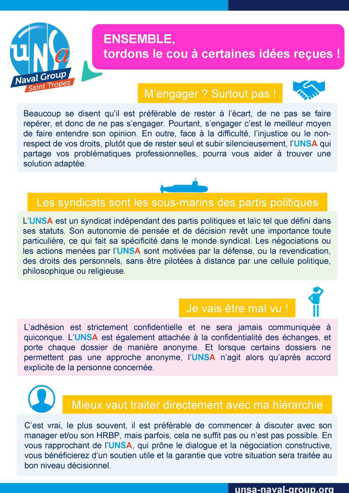 Pourquoi faire le choix de l'UNSA Saint Tropez ?