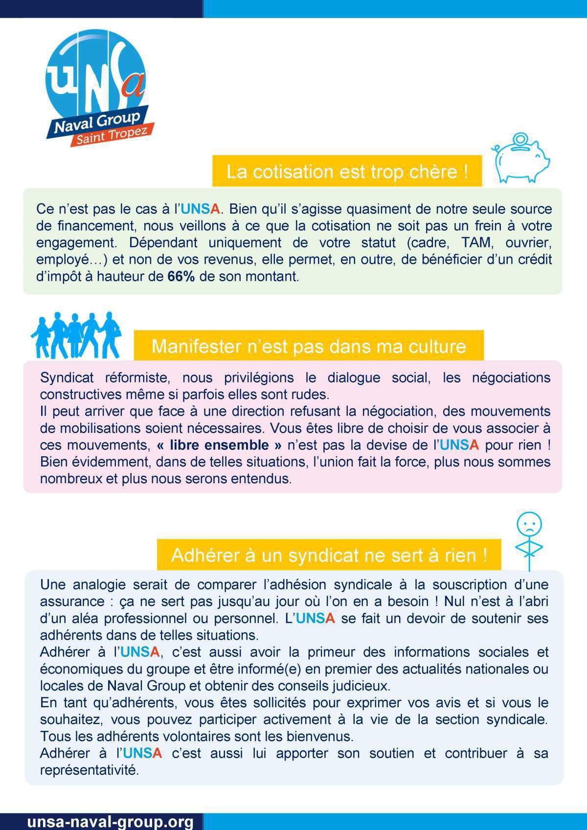 Pourquoi faire le choix de l'UNSA Saint Tropez ?