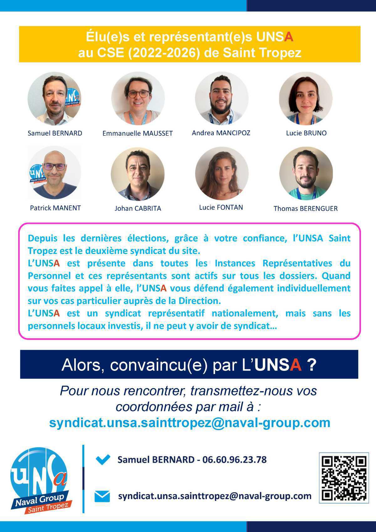 Pourquoi faire le choix de l'UNSA Saint Tropez ?