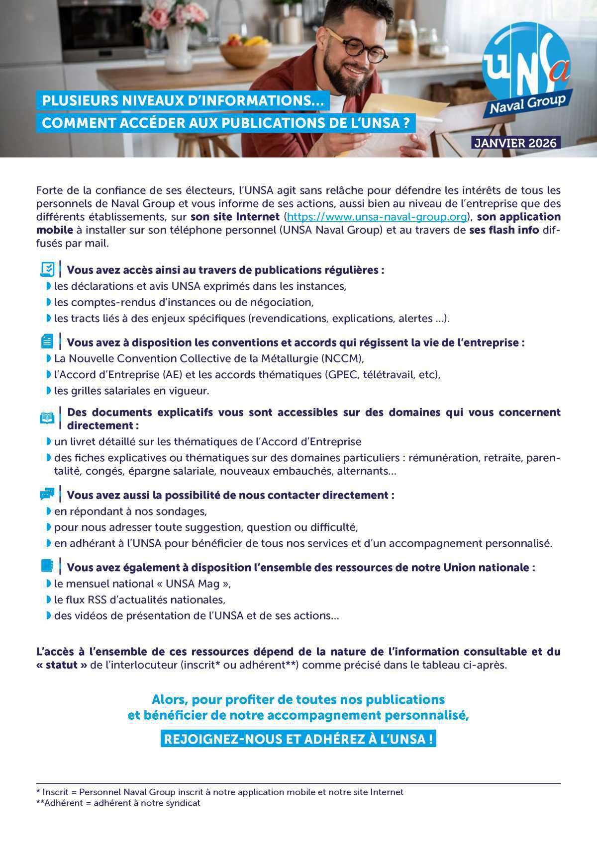 COMMENT ACCÉDER AUX PUBLICATIONS DE L’UNSA ?