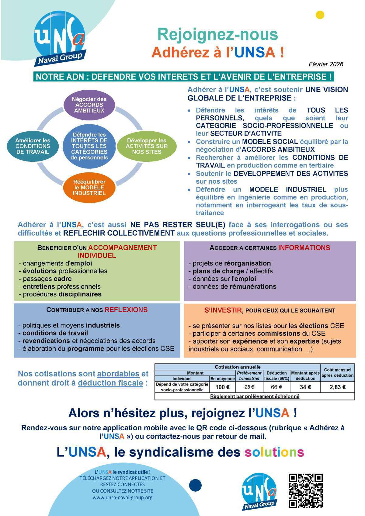 Rejoignez-nous, adhérez à l’UNSA !