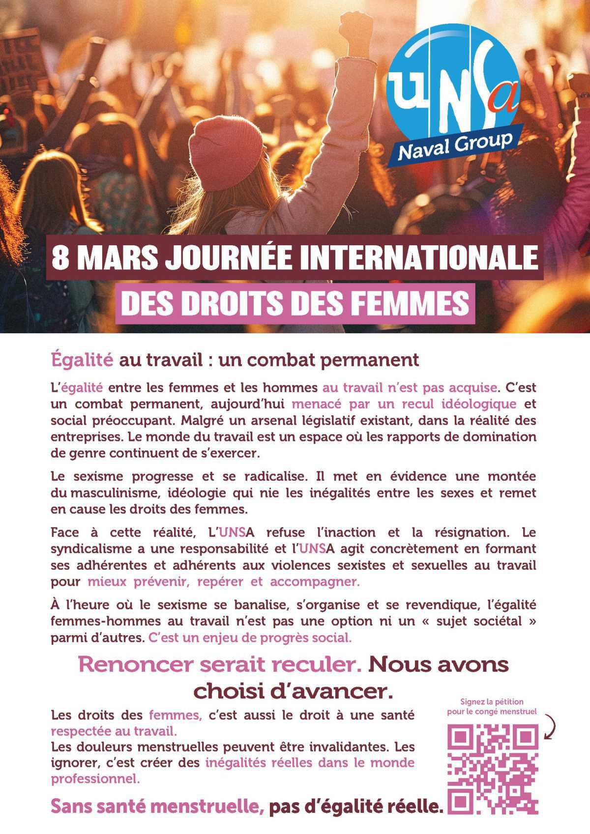 Egalité Professionnelle Femmes - Hommes : 8 mars 2026