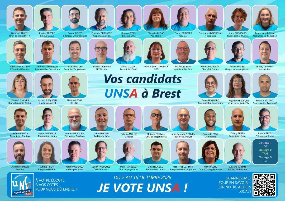 ELECTIONS CSE 2026 - A Brest, l'UNSA agit concrètement !
