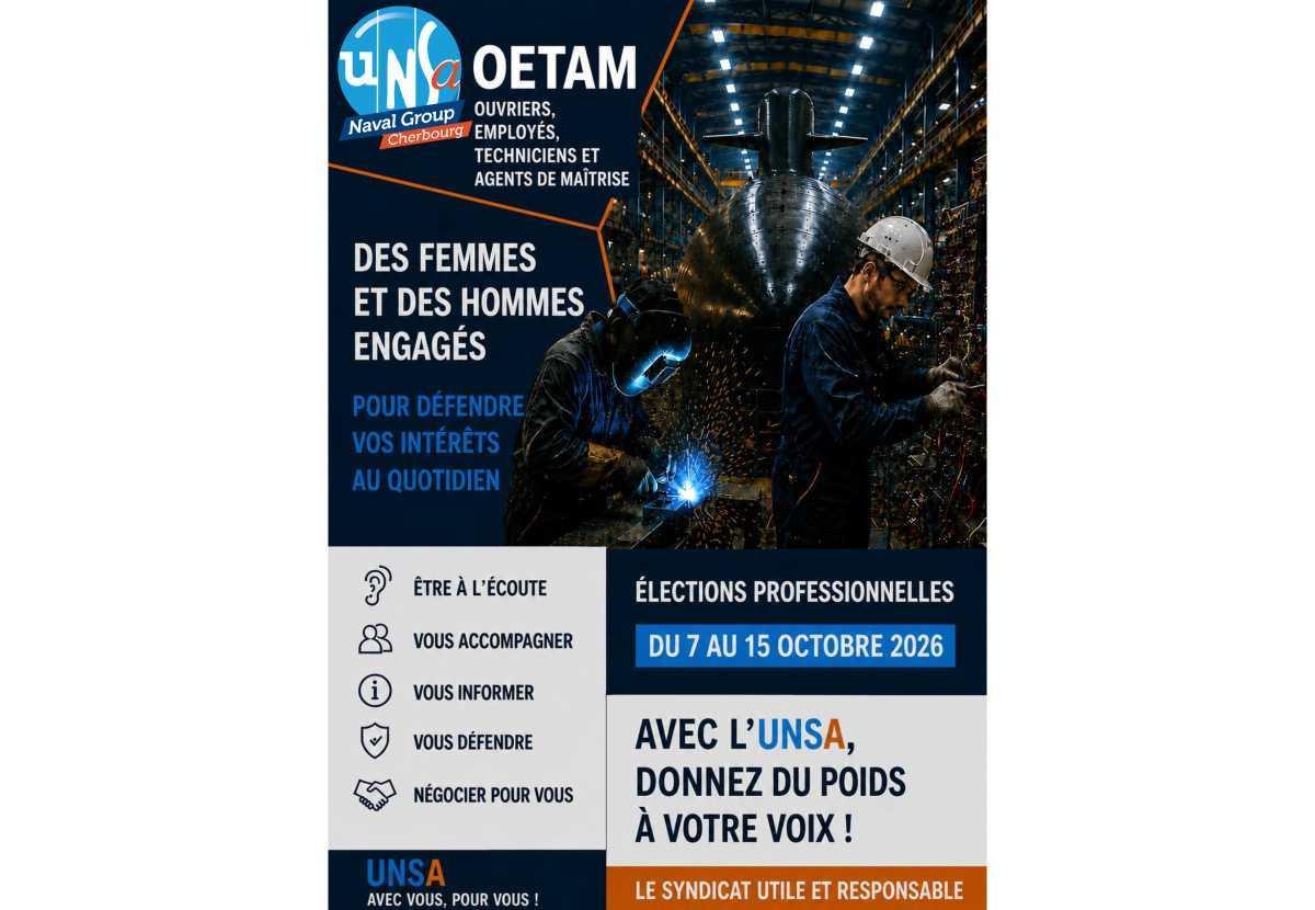 ELECTIONS CSE 2026 - A Cherbourg, des femmes et des hommes engagés - Spécial OETAM