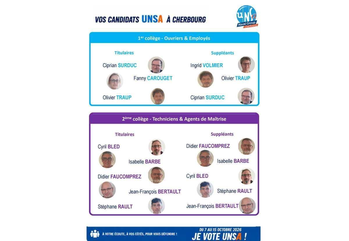 ELECTIONS CSE 2026 - A Cherbourg, des femmes et des hommes engagés - Spécial OETAM