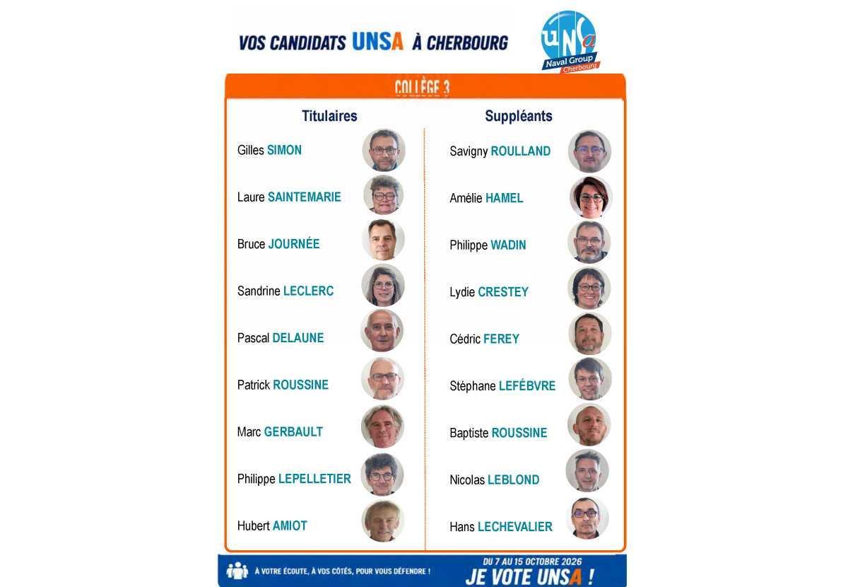 ELECTIONS CSE 2026 - A Cherbourg, l'avenir se construit avec vous - Spécial IC