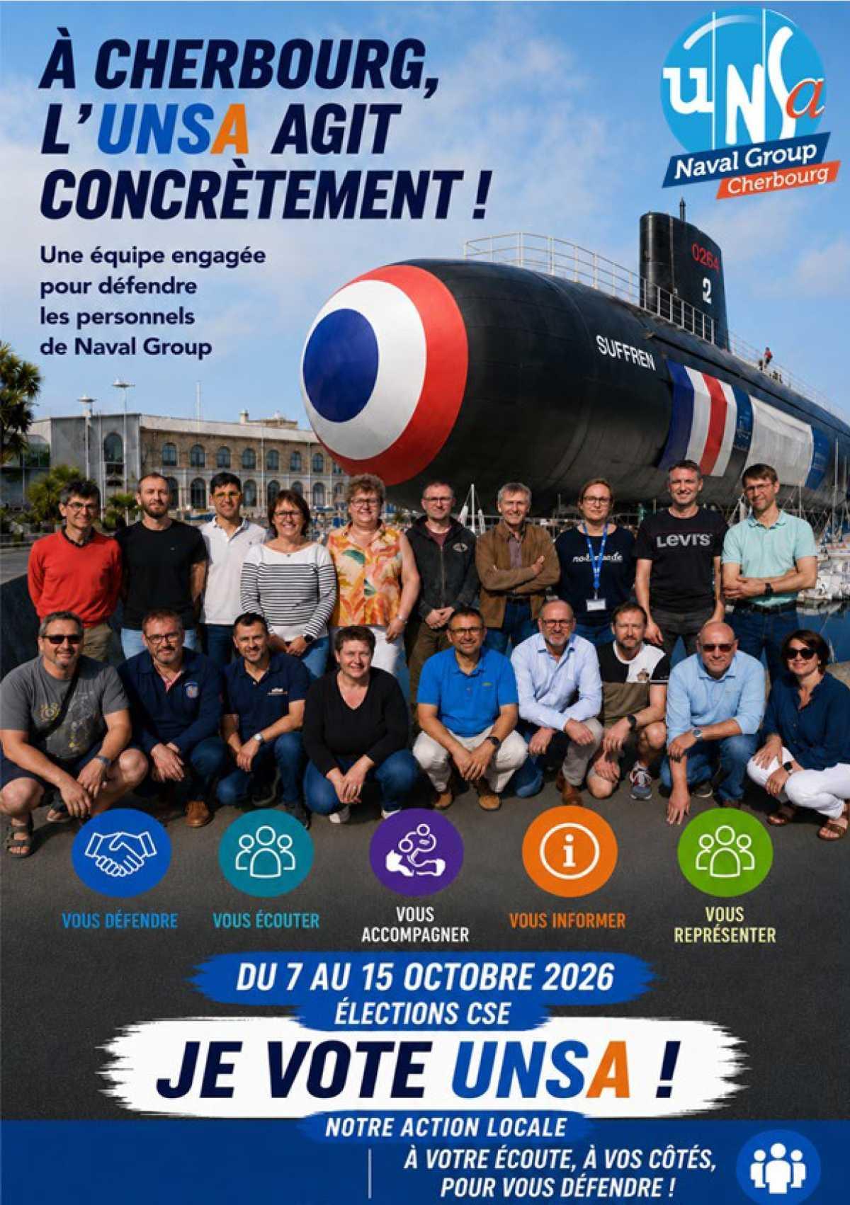 ELECTIONS CSE 2026 - A Cherbourg, l'UNSA agit concrétement !
