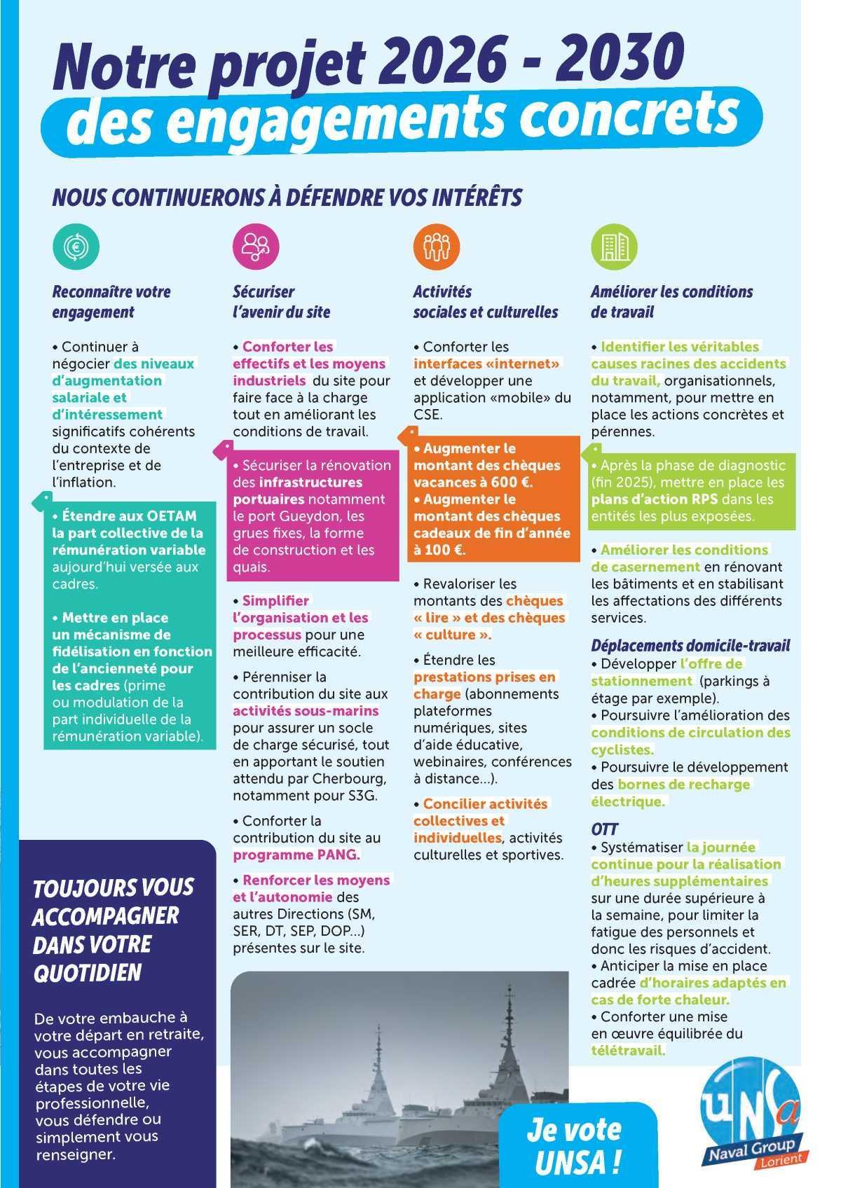 ELECTIONS CSE 2026 - A Lorient, l'UNSA agit concrétement !