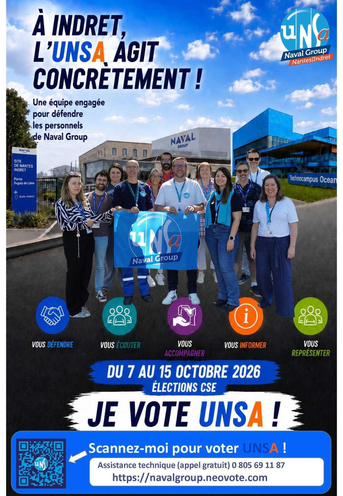 ELECTIONS CSE 2026 - A Indret & au Technocampus, l'UNSA agit concrétement !