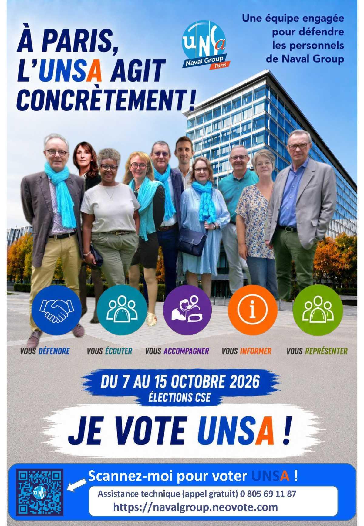 ELECTIONS CSE 2026 - A Paris, l'UNSA agit concrétement !