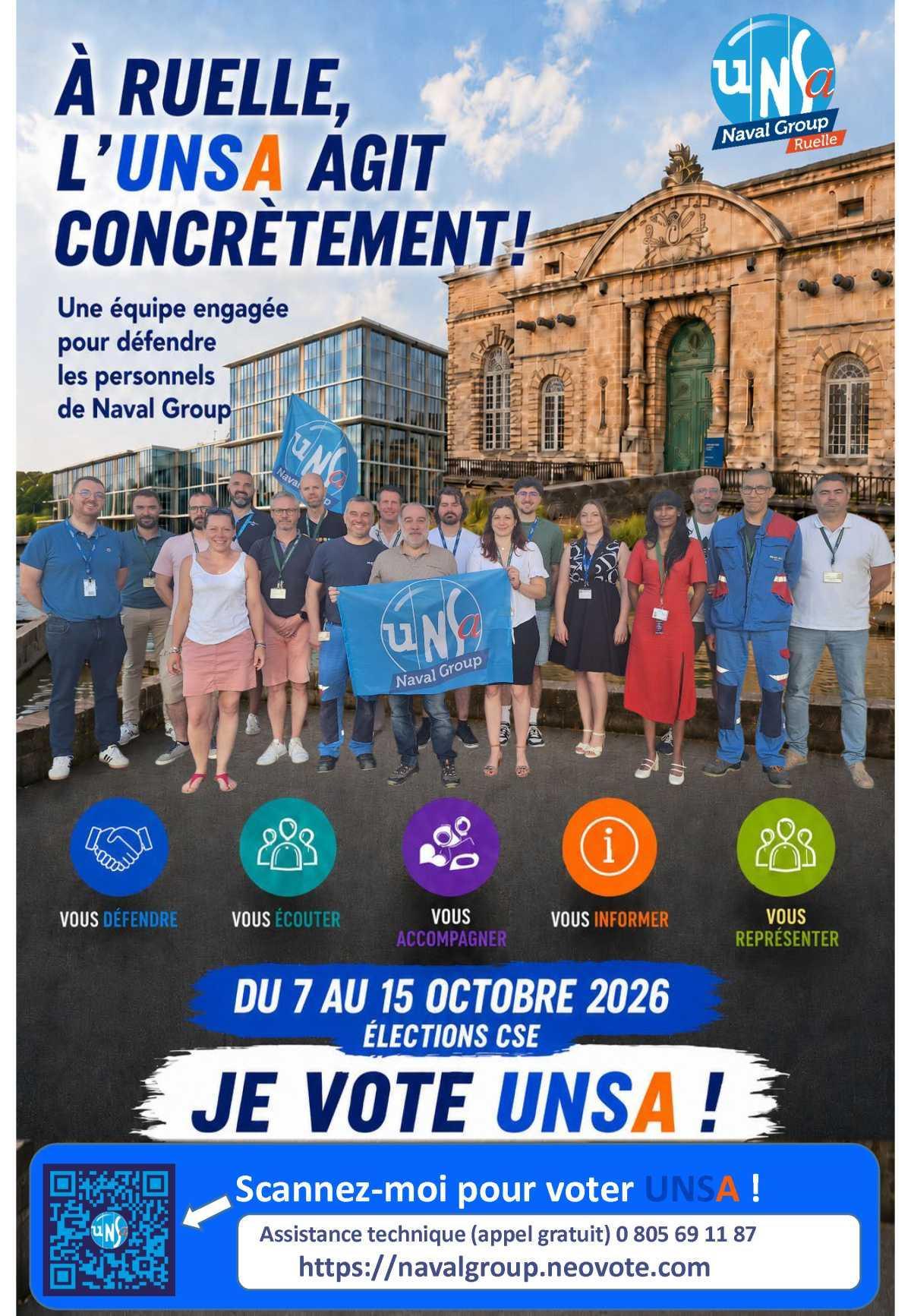 ELECTIONS CSE 2026 - A Ruelle, l'UNSA agit concrètement !