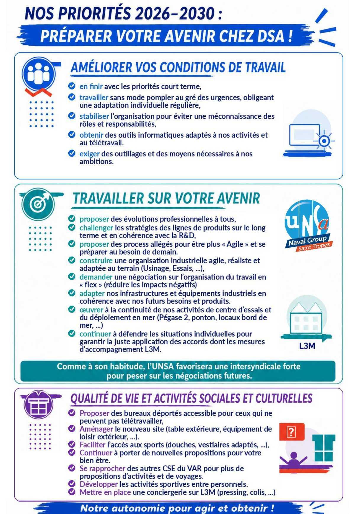 ELECTIONS CSE 2026 - A Saint-Tropez, l'UNSA agit concrètement !