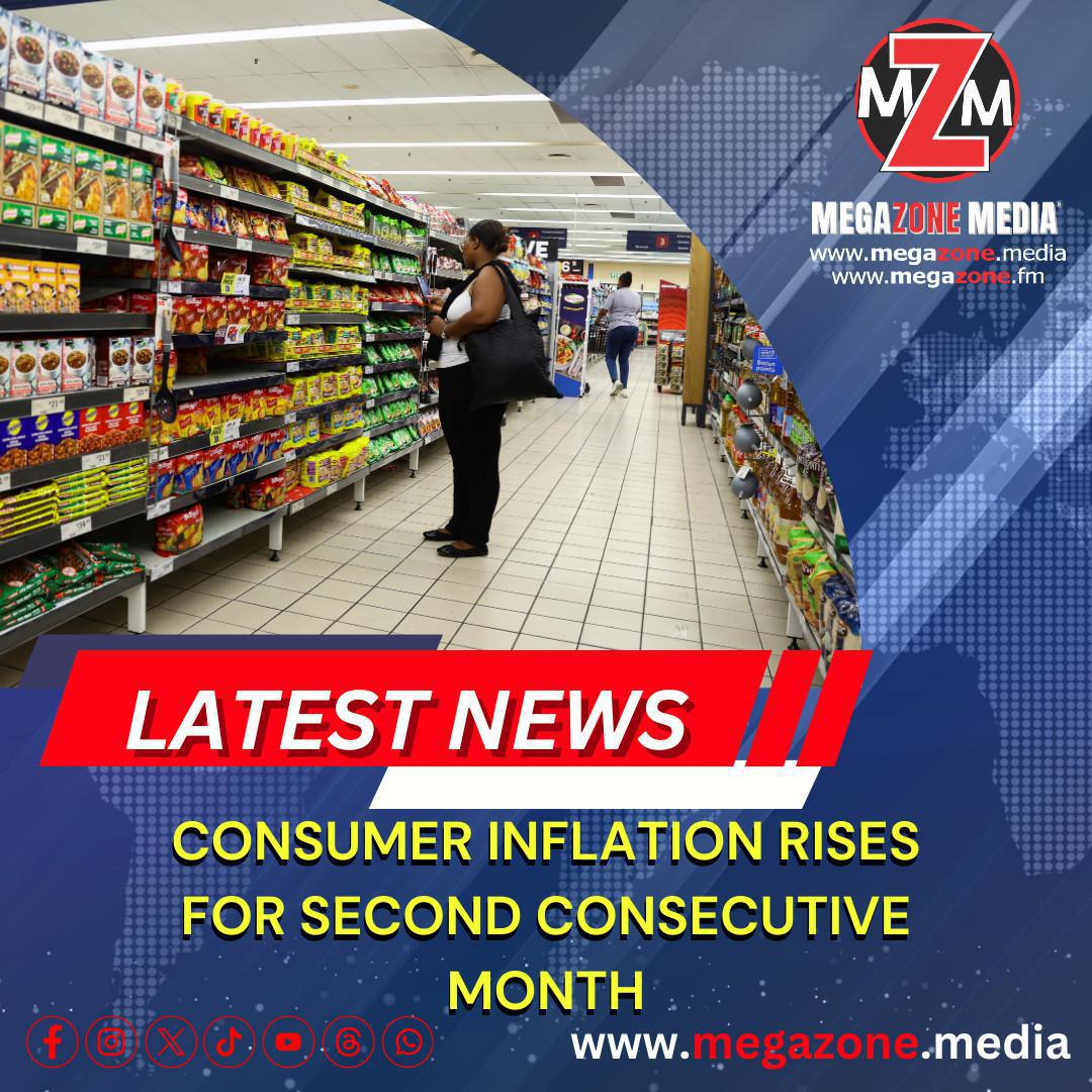 Consumer inflation rises for second consecutive month Consumer inflation rises for second consecutive month
