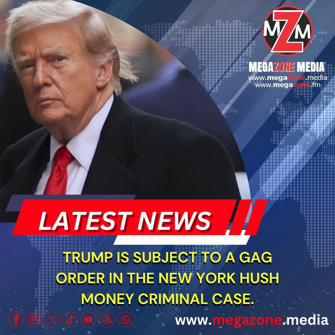 Trump is subject to a gag order in New York hush money criminal case Trump is subject to a gag order in New York hush money criminal case