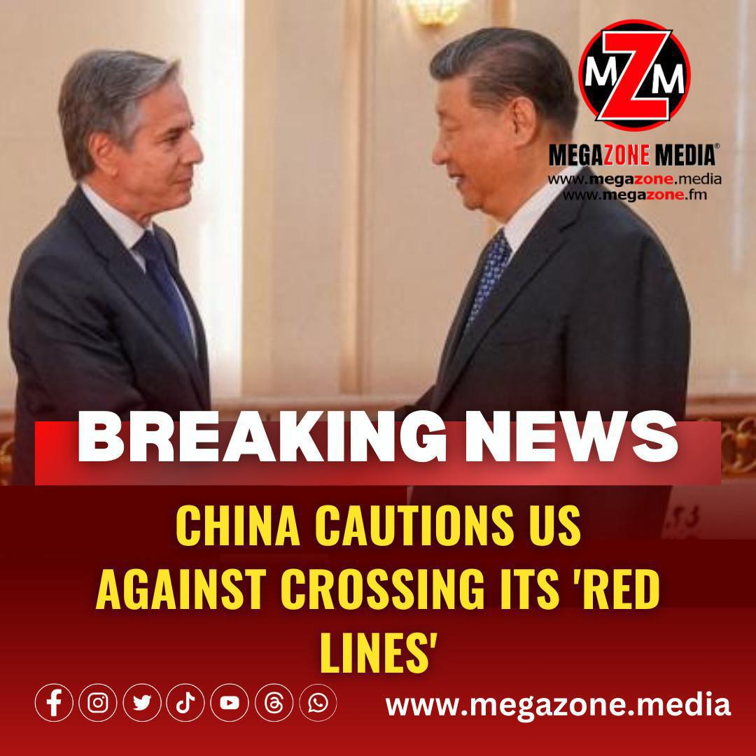 China cautions US against crossing its 'red lines' China cautions US against crossing its 'red lines'
