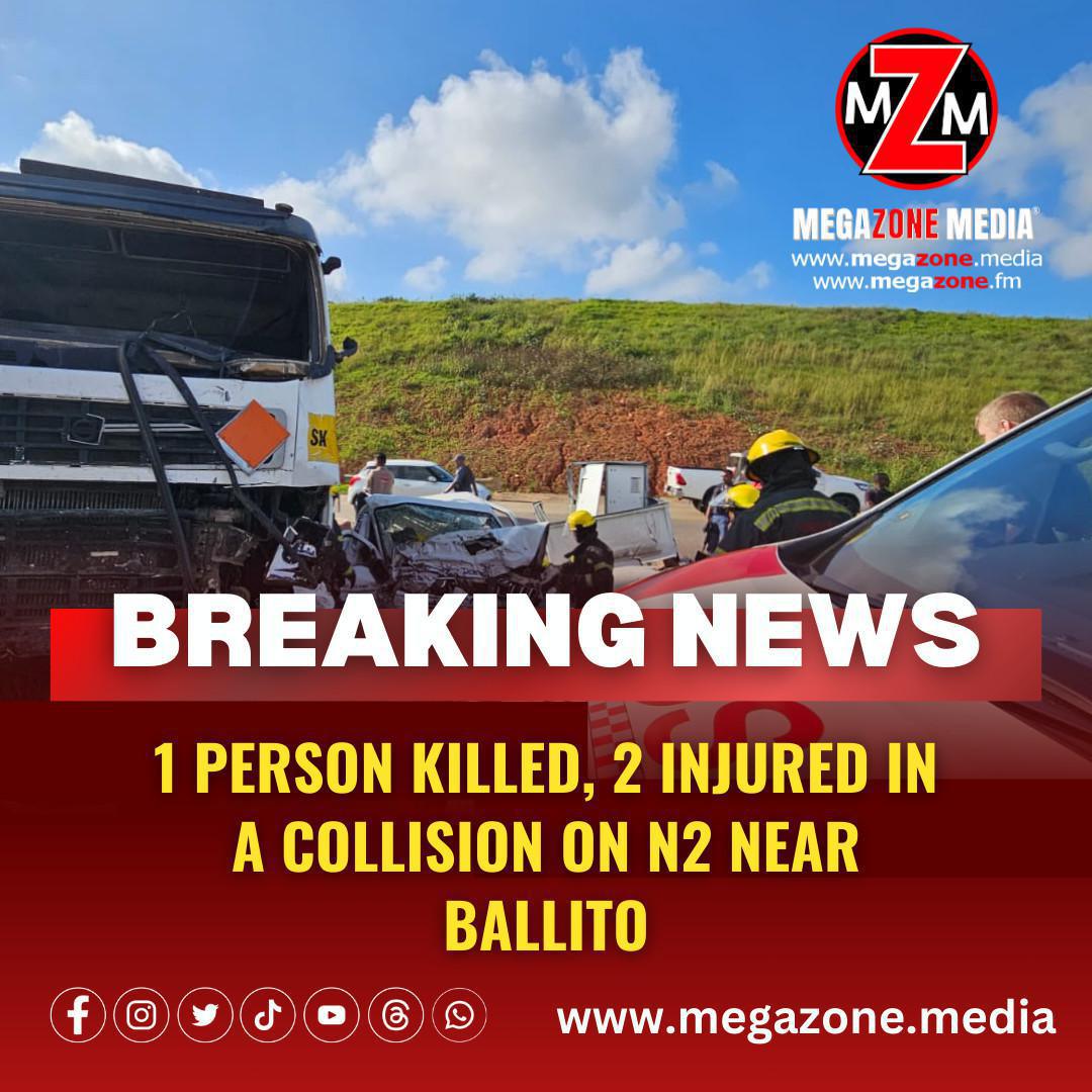 1 person killed, 2 injured in truck versus bakkie collision on N2 near Ballito 1 person killed, 2 injured in truck versus bakkie collision on N2 near Ballito