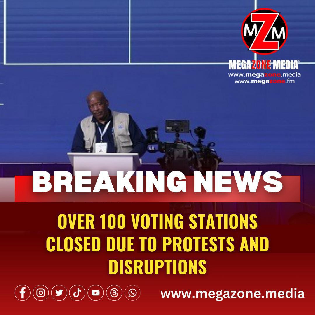 Over 100 voting stations closed due to protests and disruptions. Over 100 voting stations closed due to protests and disruptions.