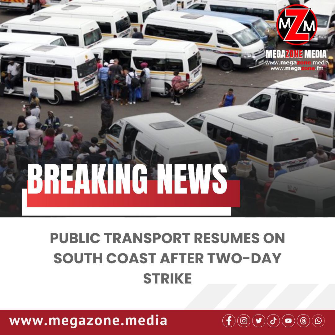 Public Transport Resumes on South Coast After Two-Day Strike