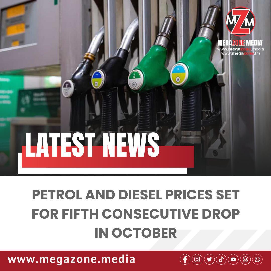 Petrol and Diesel Prices Set for Fifth Consecutive Drop in October Petrol and Diesel Prices Set for Fifth Consecutive Drop in October