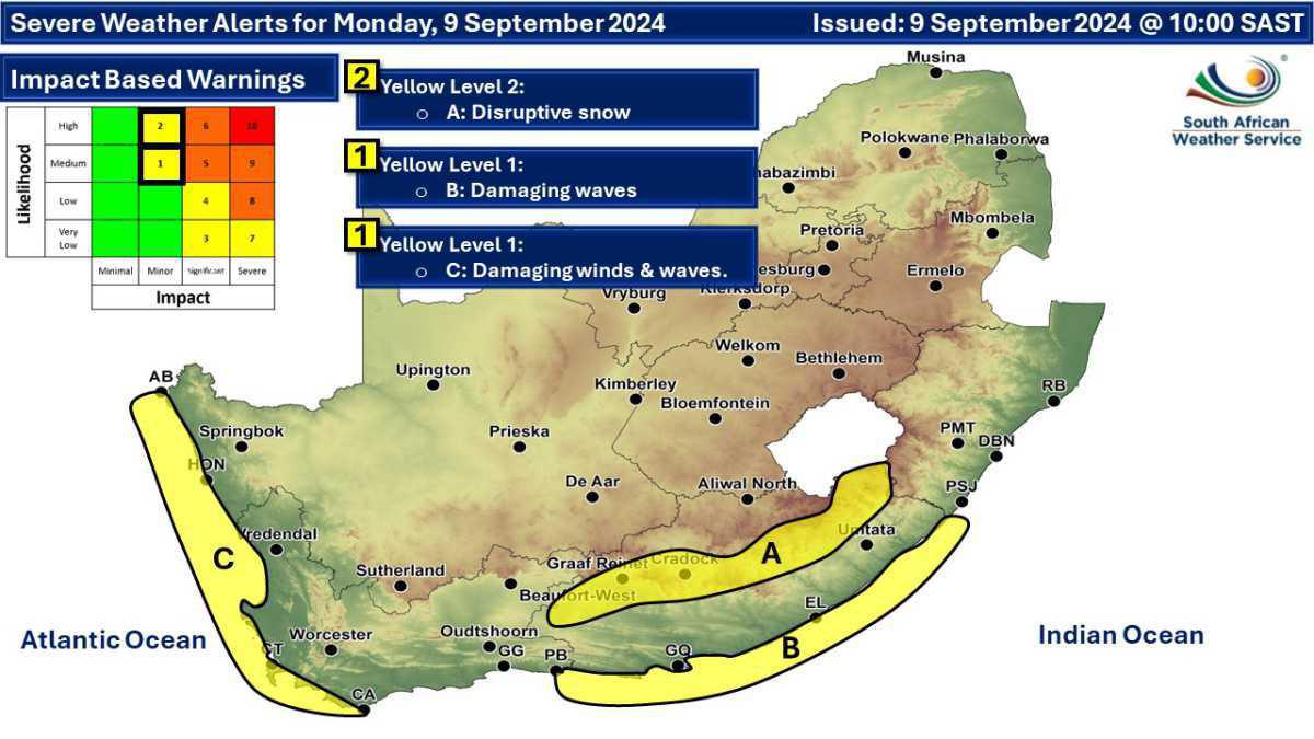 Cold Weather Grips KZN as Forecasters Issue Warning for Disruptive Snowfall Cold Weather Grips KZN as Forecasters Issue Warning for Disruptive Snowfall