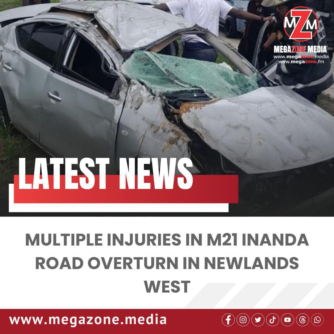 Multiple Injuries in M21 Inanda Road Overturn in Newlands West Multiple Injuries in M21 Inanda Road Overturn in Newlands West