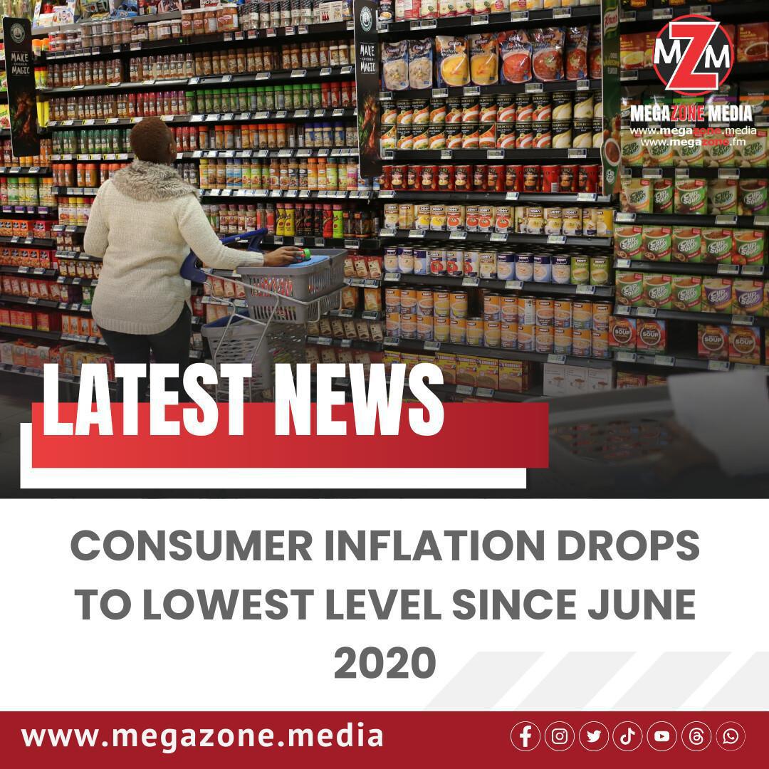 Consumer Inflation Drops to Lowest Level Since June 2020 Consumer Inflation Drops to Lowest Level Since June 2020