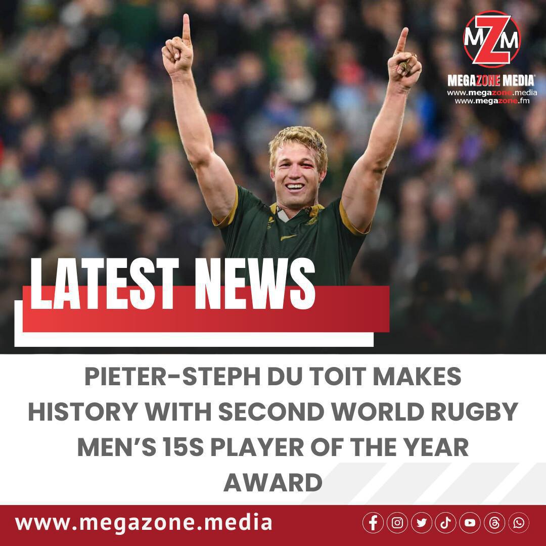 Pieter-Steph du Toit Makes History with Second World Rugby Men’s 15s Player of the Year Award Pieter-Steph du Toit Makes History with Second World Rugby Men’s 15s Player of the Year Award
