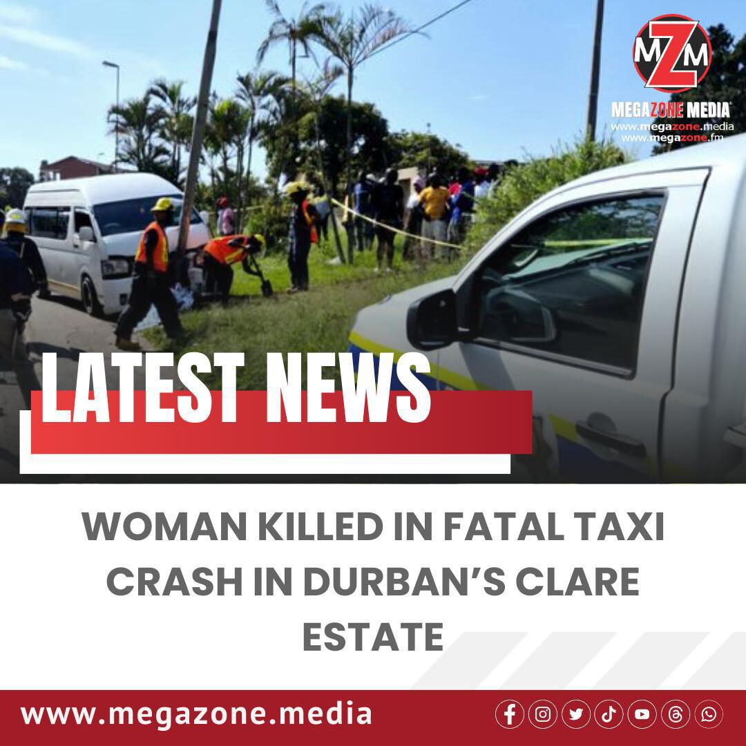 Woman Killed in Fatal Taxi Crash in Durban’s Clare Estate Woman Killed in Fatal Taxi Crash in Durban’s Clare Estate