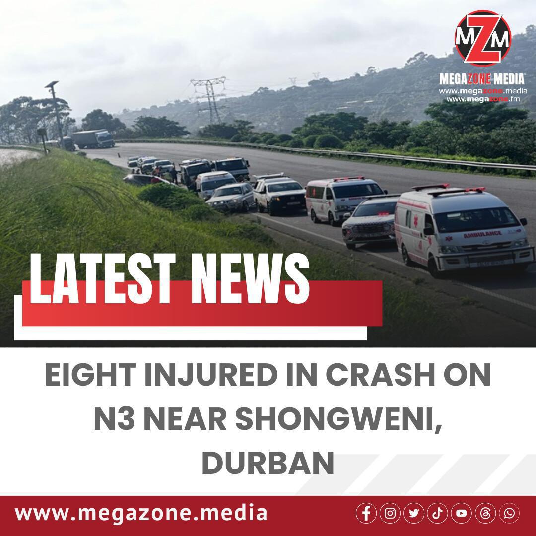 Eight Injured in Crash on N3 Near Shongweni, Durban Eight Injured in Crash on N3 Near Shongweni, Durban