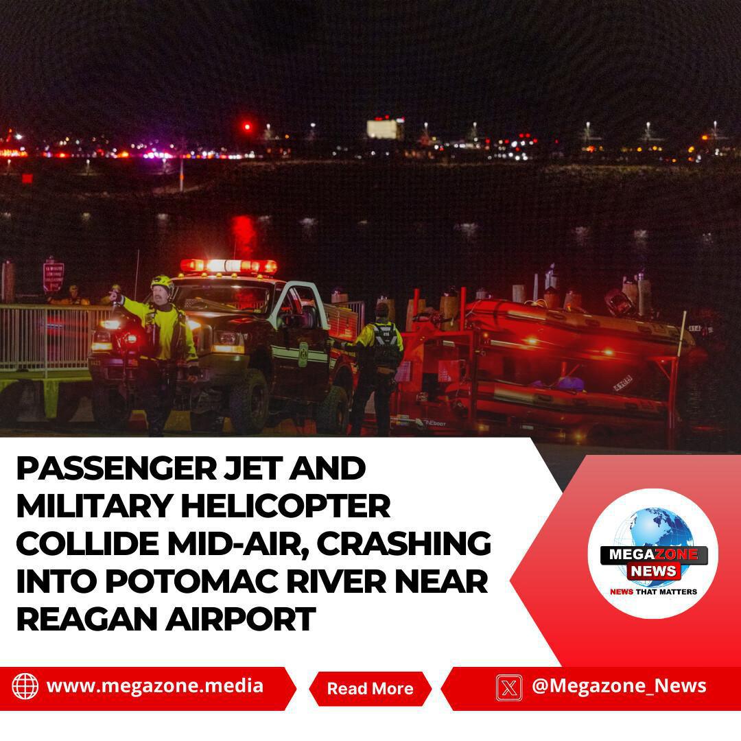 Passenger Jet and Military Helicopter Collide Mid-Air, Crashing into Potomac River Near Reagan Airport Passenger Jet and Military Helicopter Collide Mid-Air, Crashing into Potomac River Near Reagan Airport