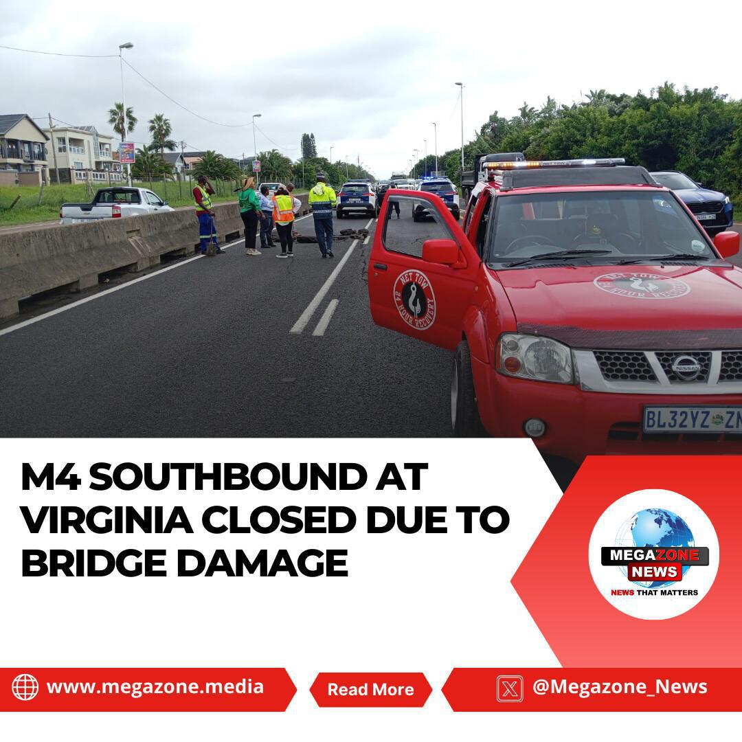 M4 Southbound at Virginia Closed Due to Bridge Damage