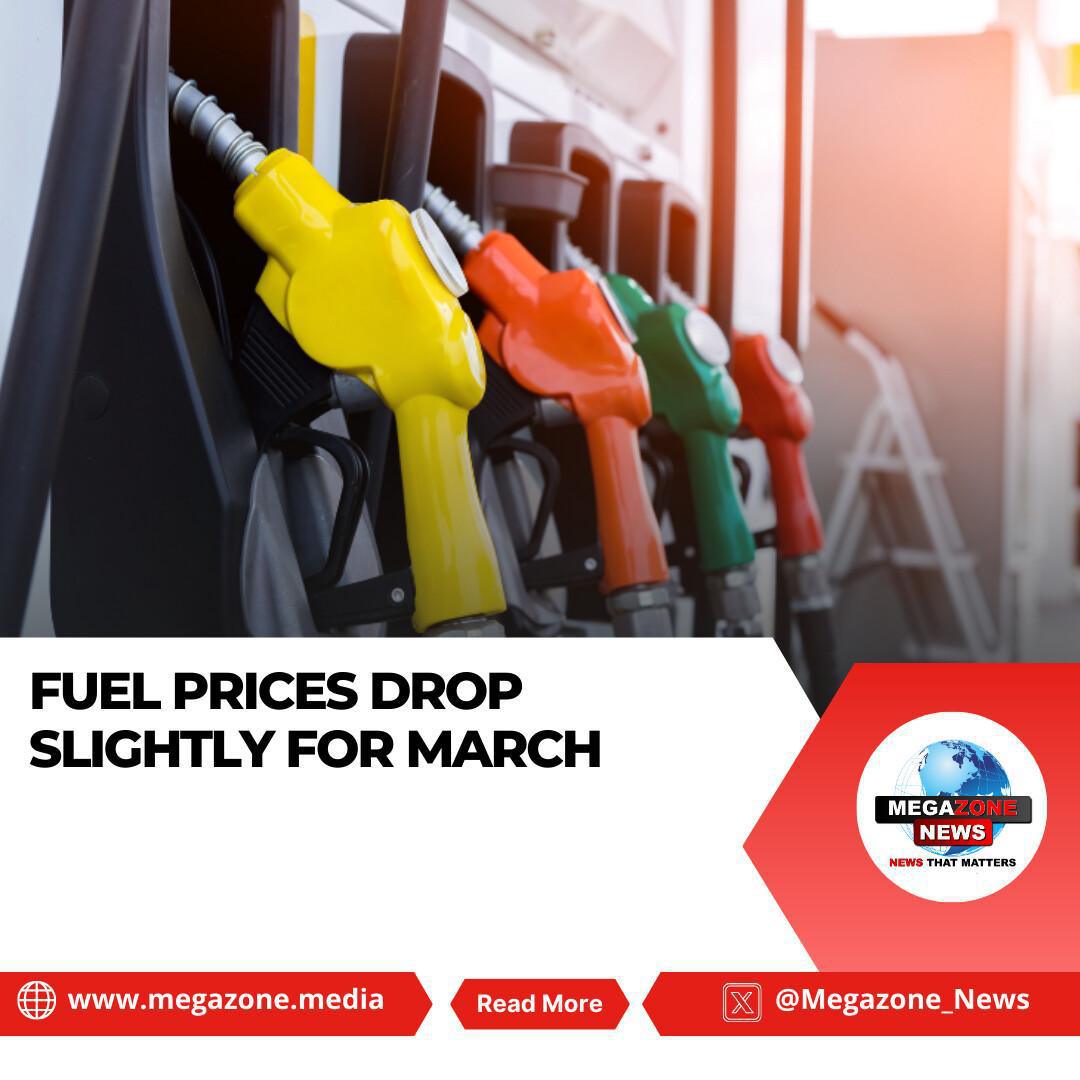 Fuel Prices Drop Slightly for March
