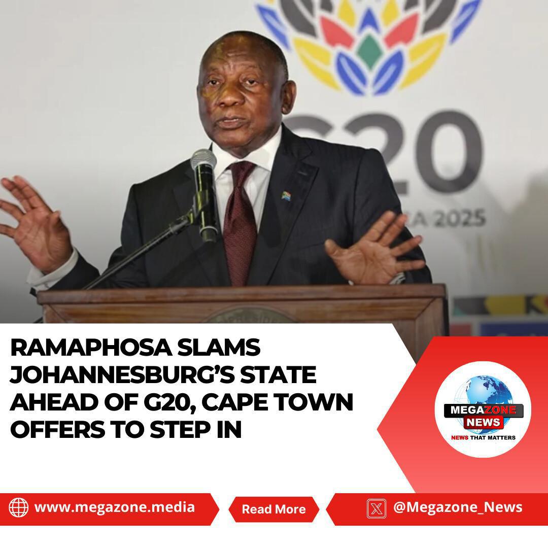 Ramaphosa Slams Johannesburg’s State Ahead of G20, Cape Town Offers to Step In Ramaphosa Slams Johannesburg’s State Ahead of G20, Cape Town Offers to Step In