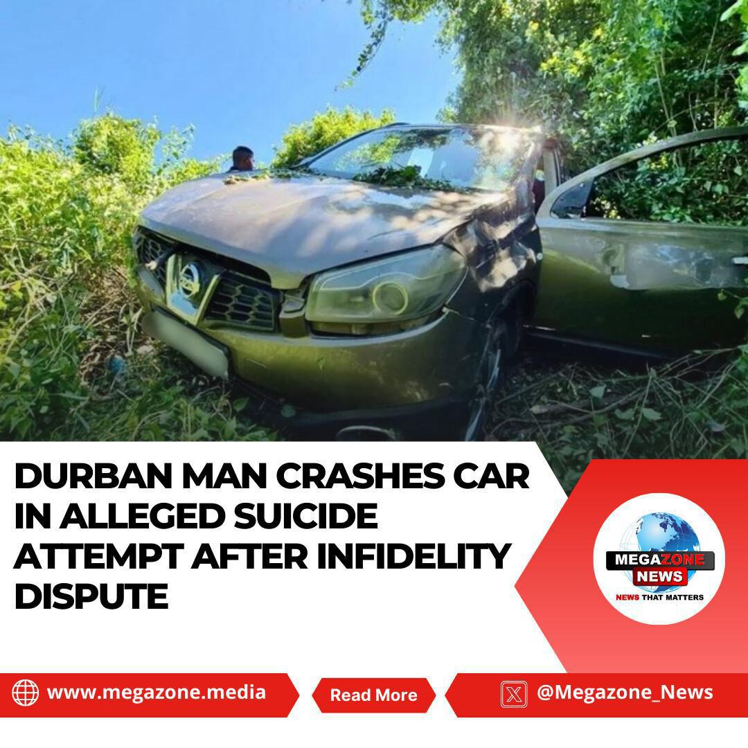 Durban Man Crashes Car in Alleged Suicide Attempt After Infidelity Dispute Durban Man Crashes Car in Alleged Suicide Attempt After Infidelity Dispute
