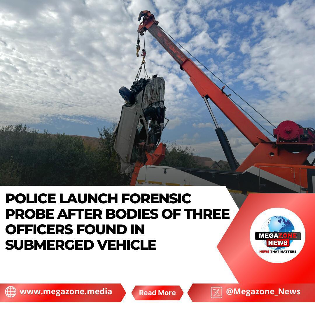 Police Launch Forensic Probe After Bodies of Three Officers Found in Submerged Vehicle Police Launch Forensic Probe After Bodies of Three Officers Found in Submerged Vehicle