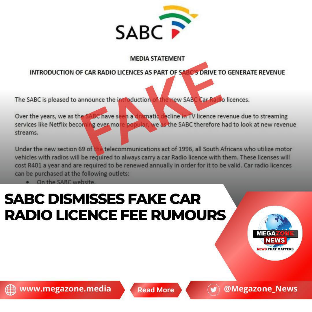 SABC Dismisses Fake Car Radio Licence Fee Rumours SABC Dismisses Fake Car Radio Licence Fee Rumours