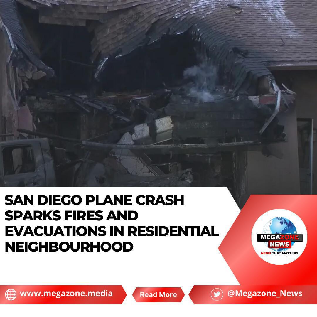San Diego Plane Crash Sparks Fires and Evacuations in Residential Neighbourhood
