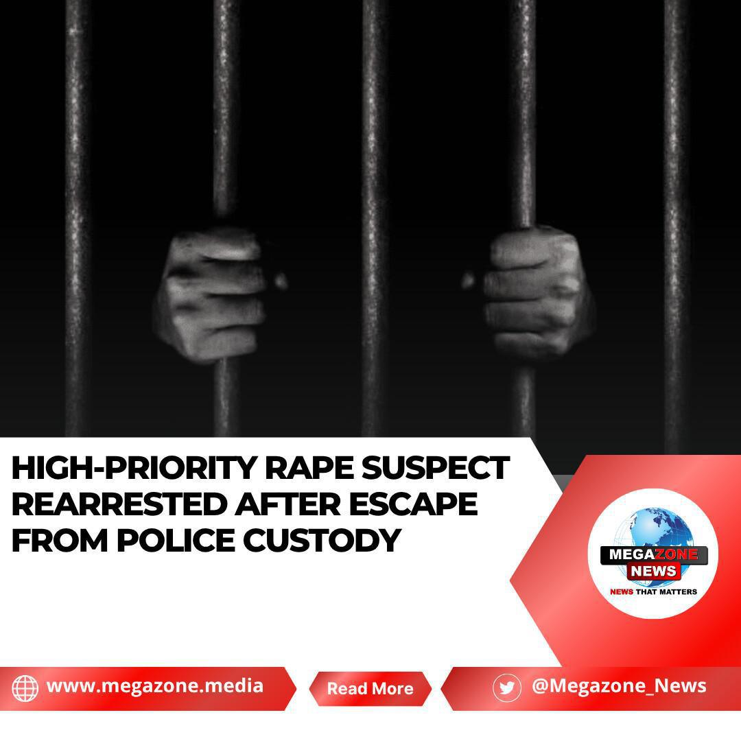 High-Priority Rape Suspect Rearrested After Escape from Police Custody
