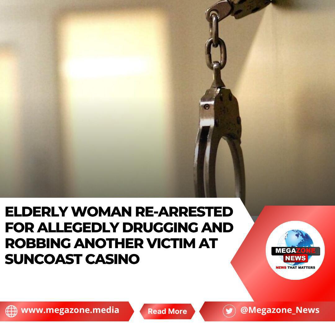 Elderly Woman Re-Arrested for Allegedly Drugging and Robbing Another Victim at Suncoast Casino