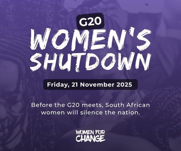 Nationwide Shutdown Planned to Protest Gender-Based Violence Ahead of G20 Summit Nationwide Shutdown Planned to Protest Gender-Based Violence Ahead of G20 Summit