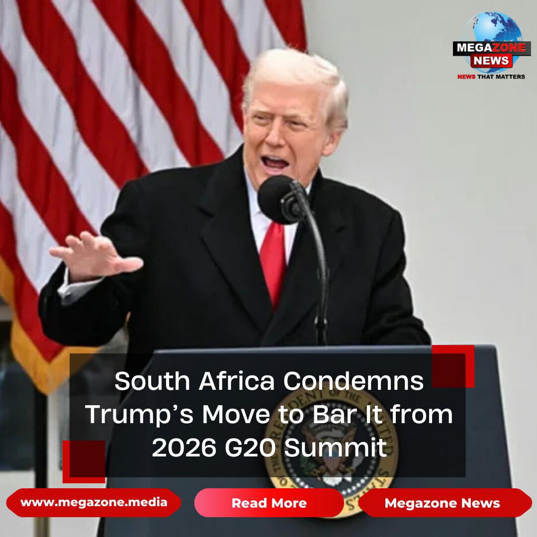 South Africa Condemns Trump’s Move to Bar It from 2026 G20 Summit