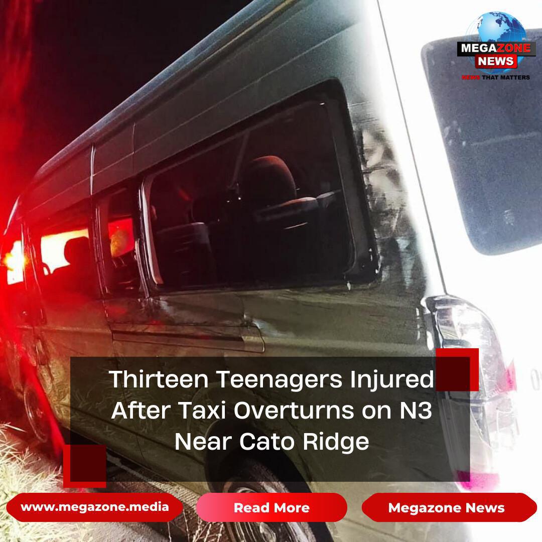 Thirteen Teenagers Injured After Taxi Overturns on N3 Near Cato Ridge
