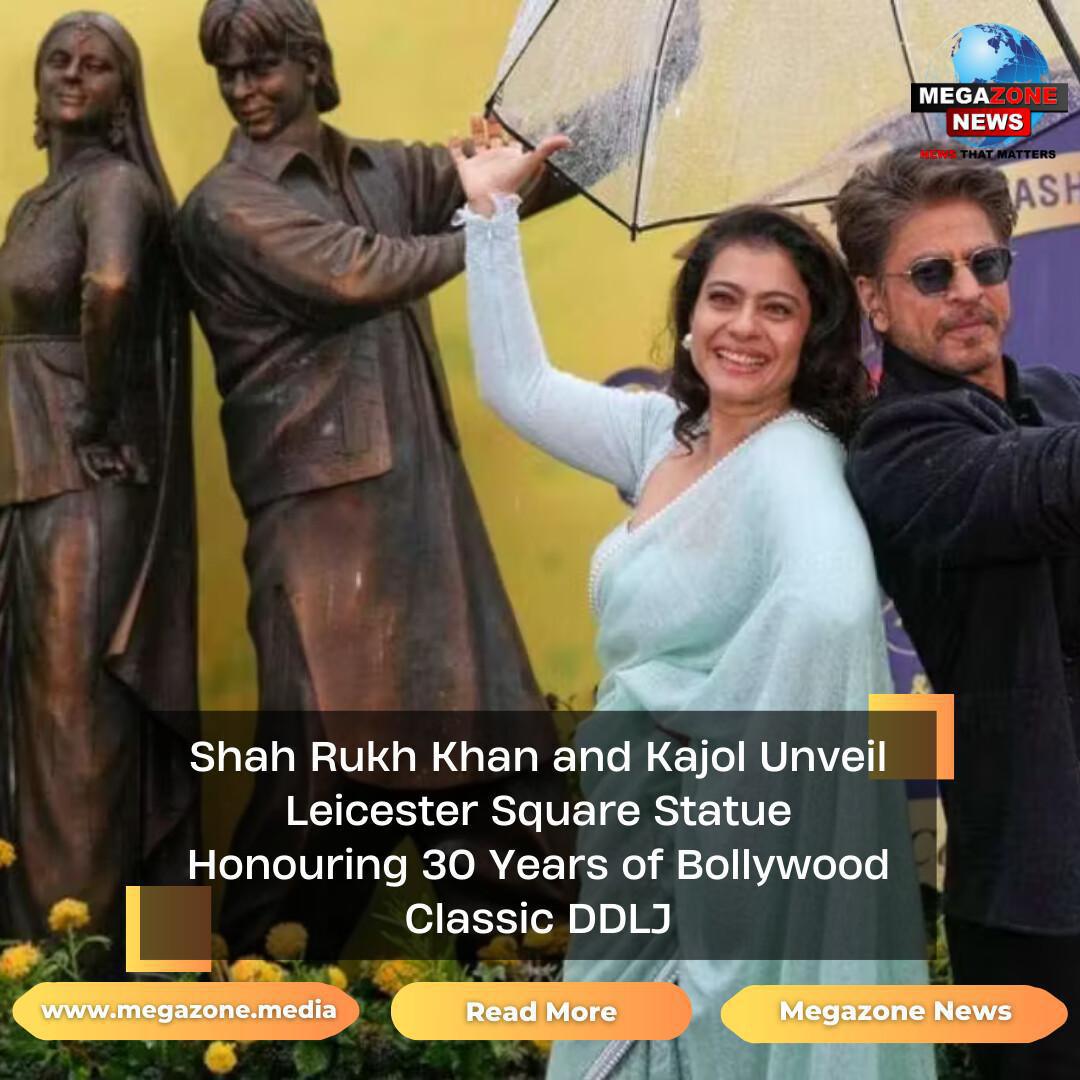 Shah Rukh Khan and Kajol Unveil Leicester Square Statue Honouring 30 Years of Bollywood Classic DDLJ Shah Rukh Khan and Kajol Unveil Leicester Square Statue Honouring 30 Years of Bollywood Classic DDLJ