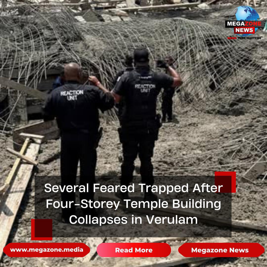 Several Feared Trapped After Four-Storey Temple Building Collapses in Verulam