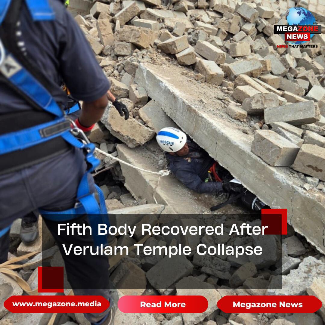 Fifth Body Recovered After Verulam Temple Collapse Fifth Body Recovered After Verulam Temple Collapse